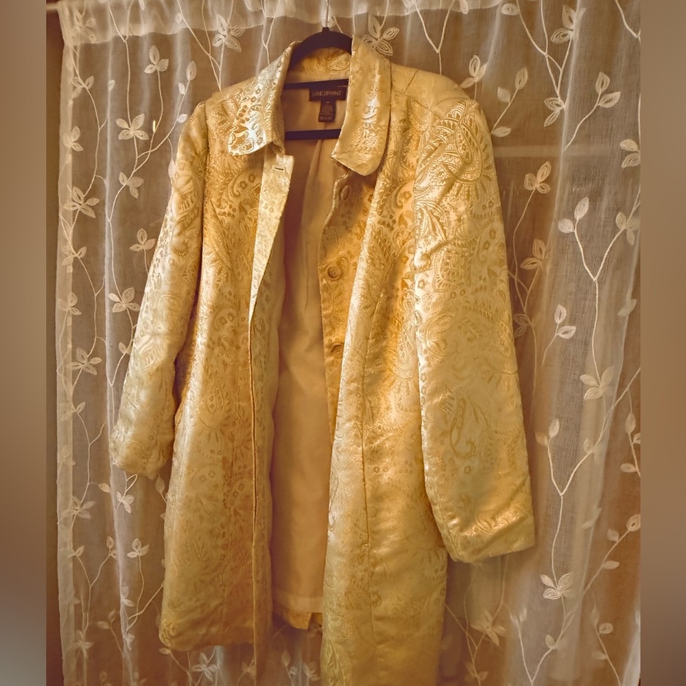 Coldwater Creek Luxurious Gold Trench Coat